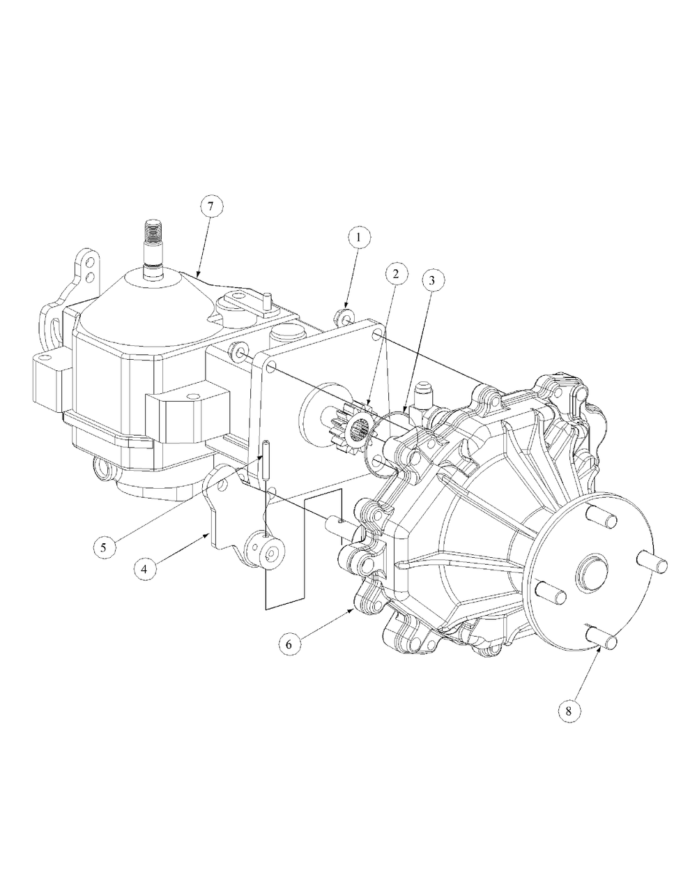 Assembly Pump Right Hand Diagram and Parts List for M54-KW 53AB5DBW150-23-HP Cub Cadet Lawn Tractor